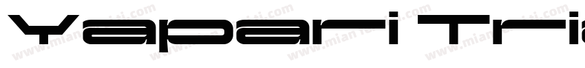 Yapari Trial Bold Expanded字体转换